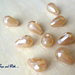 LOTTO 10 perle teardrop "champagne" (8x12mm)