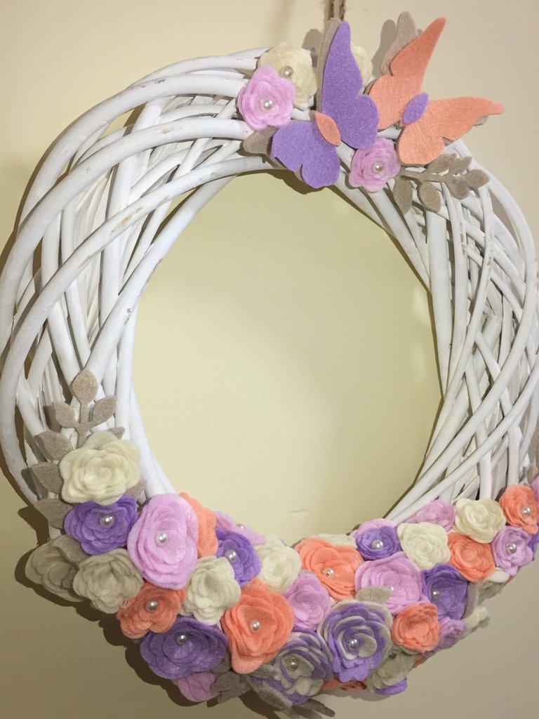 Ghirlande Decorativi In Rattan Fai-da-Te - Set 4 Pezzi &Oslash;20cm Per Decorazioni Seasonal