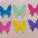 100 coriandoli a forma di farfalla
