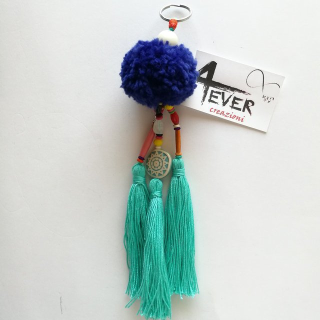 KINSPON Portachiavi con pompon sintetici, 22 pezzi, in morbido peluche per chiavi, ornamento da donna, accessorio da donna