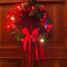 Ghirlanda natalizia nature lavorazione artigianale con luci a led 2617