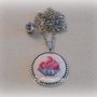 Collana Cameo Ricamo Cupcake 