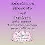 Inserzione riservata (cake topper) per Barbara