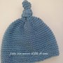 Cappello neonato in cotone blu