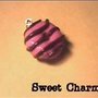 Necklace Charm Hot Pink Donut