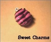 Necklace Charm Hot Pink Donut