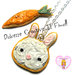Collana Cookie - Biscotti glassati a forma di coniglio e di carota! handmade kawaii