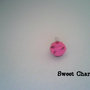 Charm Pink Frosted Cupcake   	 