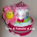 Torta di Pannolini Pampers Baby Dry nome personalizzabile nascita battesimo