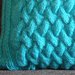 Cuscino per arredamento in lana turchese