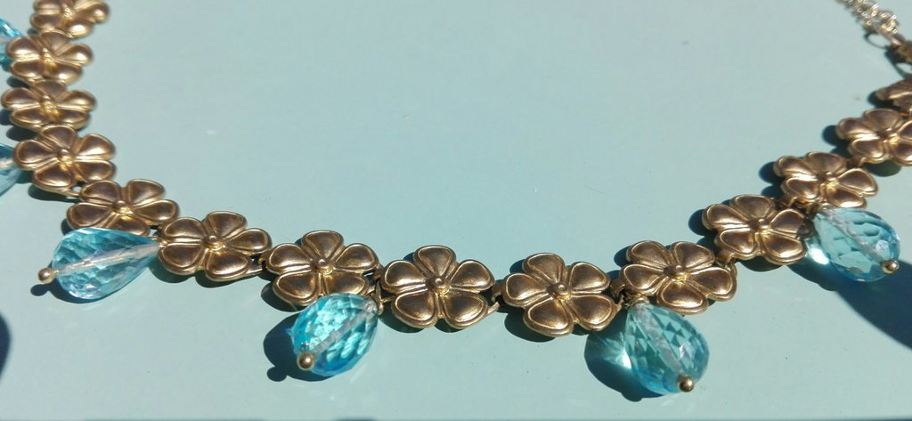Elegent Infinity Collana Con Topazio Blu - Gioiello In Argento 925 - Pietra Di Dicembre, Ciondolo Infinito