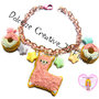 Bracciale Cookie Animal - Biscotto con Alpaca e donut - ciambelle - handmade kawaii