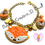 Bracciale Cookie Animal - Biscotto con Volpe e donut - ciambelle - handmade kawaii