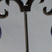 Orecchini in argento e cristalli Swarovski serie Galactic colore tanzanite (blu/viola)