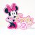 Minnie cake topper birthday // cake topper Minnie mouse rosa // anni e nome glitterrato // baby girl birthday cake topper