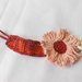 Porta ciuccio crochet girasole con clips in legno, idea regalo.