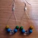 orecchini a goccia leggeri e colorati con mix di perle