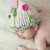 Cappellino per neonata Taglia 3-6 mesi Cappellino per bambina Fatto a mano Accessori neonato 