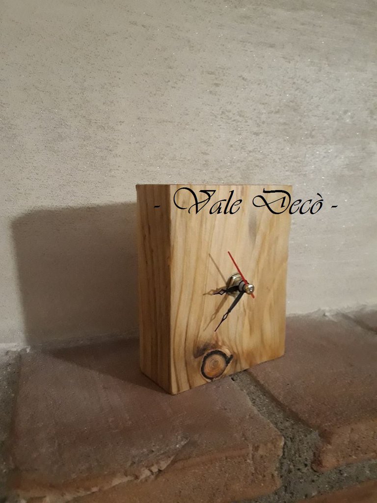 Orologio Da Tavolo In Legno Di Quercia Con Pendolo - Movimento Al Quarzo, Stile Impero