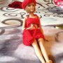 Completino di Barbie rosso