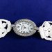 Bracciale nuziale da sposa fatto di uncinetto- Orologio bianco piccolo da cerimonia per damigella d'onore