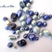 LOTTO 50 gr perle in vetro di Bohemia "Madreperla Blu" (cod.PRECIOSA)