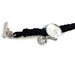 Orologio nero cinturino intrecciato con charm zodiacale - Regalo adatto per il compleanno