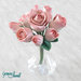 Piccolo bouquet di rose, fatto a mano in porcellana fredda