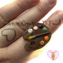 Anello con tavolozza di colori - Pittrice - kawaii handmade idea regalo - passion 