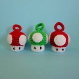 Super Mario bomboniere/portachiavi - mushroom realizzati a mano 