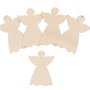 Angioletti angeli in legno da decorare 10 pz cm 8 x 11
