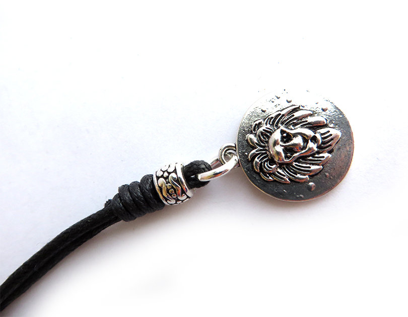 Collana Da Uomo Con Ciondolo A Forma Di Testa Di Leone - Foto 12