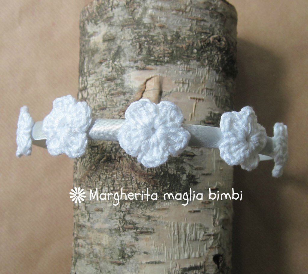 Cerchietto Per Prima Comunione Con Velo E Fiore Bianco - Copricapo Per Bambina Con Cristalli - Ideale Per Matrimoni E Battesimi