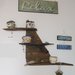 Mensole portaoggetti realizzate con legno di barca