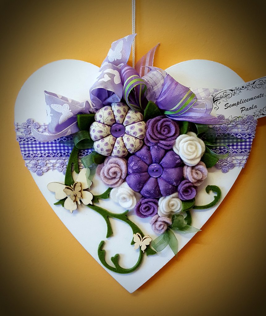 8mm (8cm) 10x cm Cuori di legno per abbellimento/ Cuori da appendere senza un buco, decorazione per Decoupage