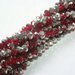 100 RONDELLE ROSSO PLATED 3X4mm