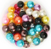 25 perle in resina cerata 8 mm