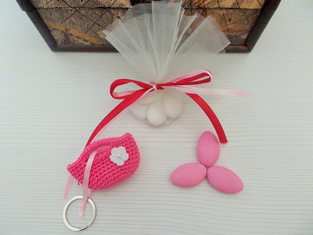Portachiavi Borsetta ad Uncinetto - Donna - Accessori - di Creativi