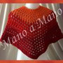 Poncho - Arancione rosso e bordeaux