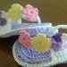 CAPPELLINO e scarpina sandali INFRADITO neonata all'uncinetto in cotone fiori