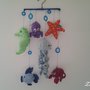 Decorazione da parete o da soffitto "il mare amigurumi"