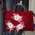 BORSA IN FELTRO BORDEAUX 3 FIORI