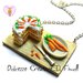 Collana Vassoio Preparazione Torta alle carote - Carrot cake glassata - handmade idea regalo