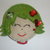 broche carita pelo verde