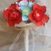 Bouquet fiori carta Sposa Corallo Azzurro