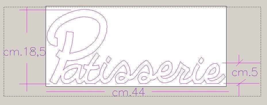 Social Crazy GLOBAL - SCRITTA IN LEGNO - Patisserie