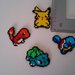 4 Calamite soggetti Pokemon in hama beads