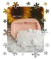 Stampo *Staccionata effetto legno con scritta "Welcome"*
