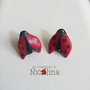 Lobini coccinelle orecchini a lobo