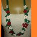 Collana fiorita all'uncinetto accessorio donna creazione homemade cotone